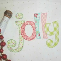 Jolly Machine Applique Design - Blanket Stitch